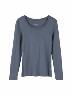 Langarmshirt Aus Bio-Baumwolle, 32 Topas, 38, GOTS