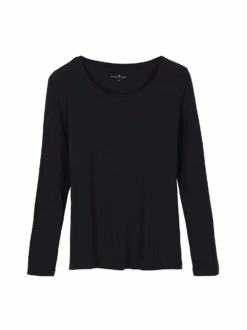 Shirt Langarm, 38 Navy, 38, GOTS