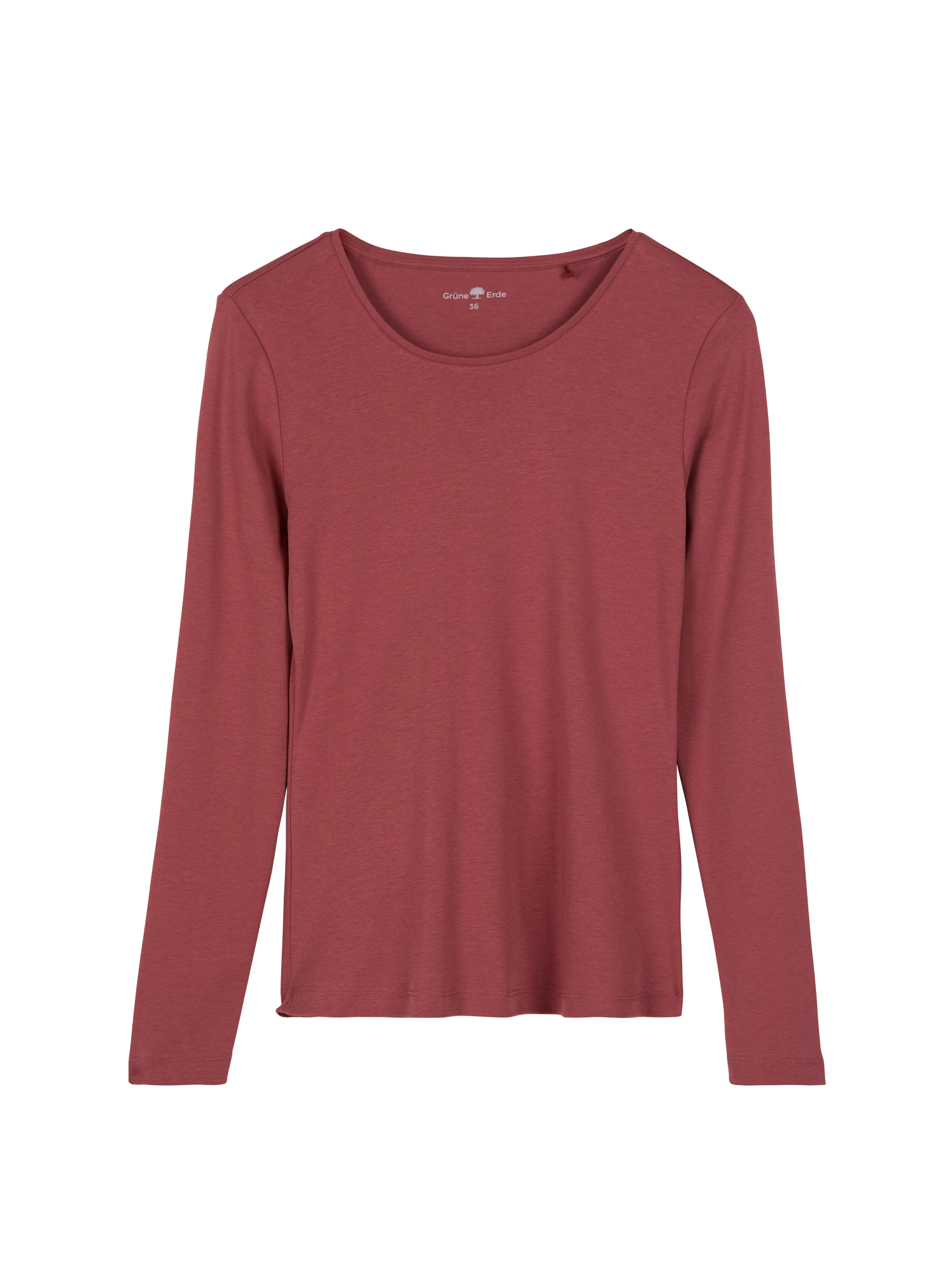 Langarmshirt Aus Bio-Baumwolle, 75 Himbeere, 38, GOTS 3 Langarmshirt Aus Bio-Baumwolle, 75 Himbeere, 38, GOTS