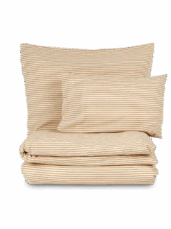 Deckenüberzug ELIF, Mandel, 140 X 200 Cm, 100 % Baumwolle, Renforcé, GOTS -Grüne Erde 11946 11947 elif stapel mandel frei