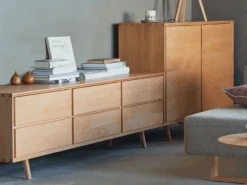 Highboard Tesoro 2-türig B 120 X T 45 X H 99 Cm, Buche -Grüne Erde 12160 12184 low highboard tesoro buche emo