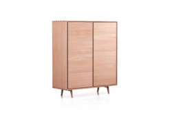 Highboard Tesoro 2-türig Holz B 120 X T 45 X H 139 Cm, Buche