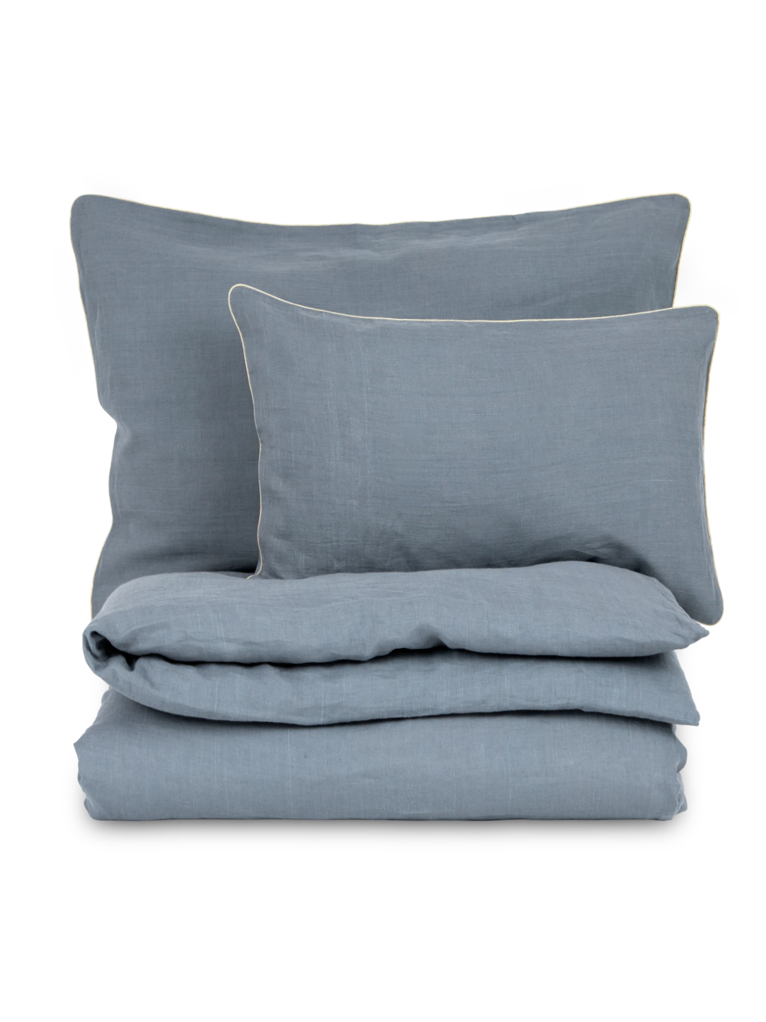 Deckenüberzug NINO, Blaugrau, 140 X 200 Cm, 100 % Leinen 5 Deckenüberzug NINO, Blaugrau, 140 X 200 Cm, 100 % Leinen – Bild 3