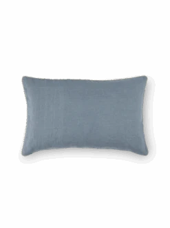 Kissenüberzug NINO, Blaugrau, 40 X 60 Cm, 100 % Leinen