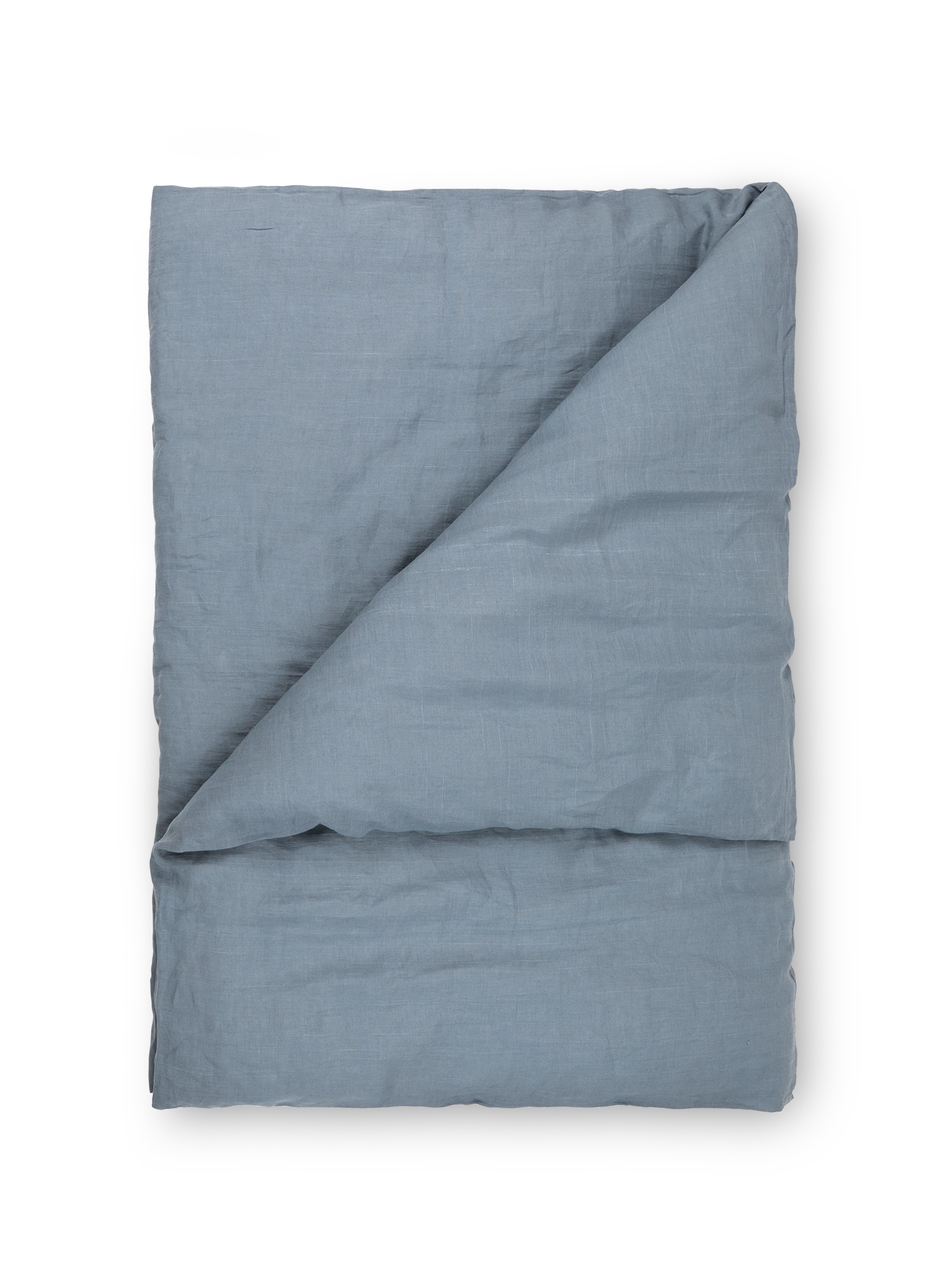 Deckenüberzug NINO, Blaugrau, 140 X 200 Cm, 100 % Leinen 4 Deckenüberzug NINO, Blaugrau, 140 X 200 Cm, 100 % Leinen – Bild 2