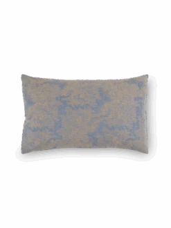 Kissenüberzug CLEO, Saphier, 40 X 60 Cm, 70 % Baumwolle/30 % Hanf, Jacquard, GOTS