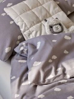 Deckenüberzug HOLLY, Kiesel, 140 X 200 Cm, 100 % Baumwolle, Edelflanell, GOTS -Grüne Erde 12732 12733 kissendeckenueberzug holly kinder kiesel emo 1