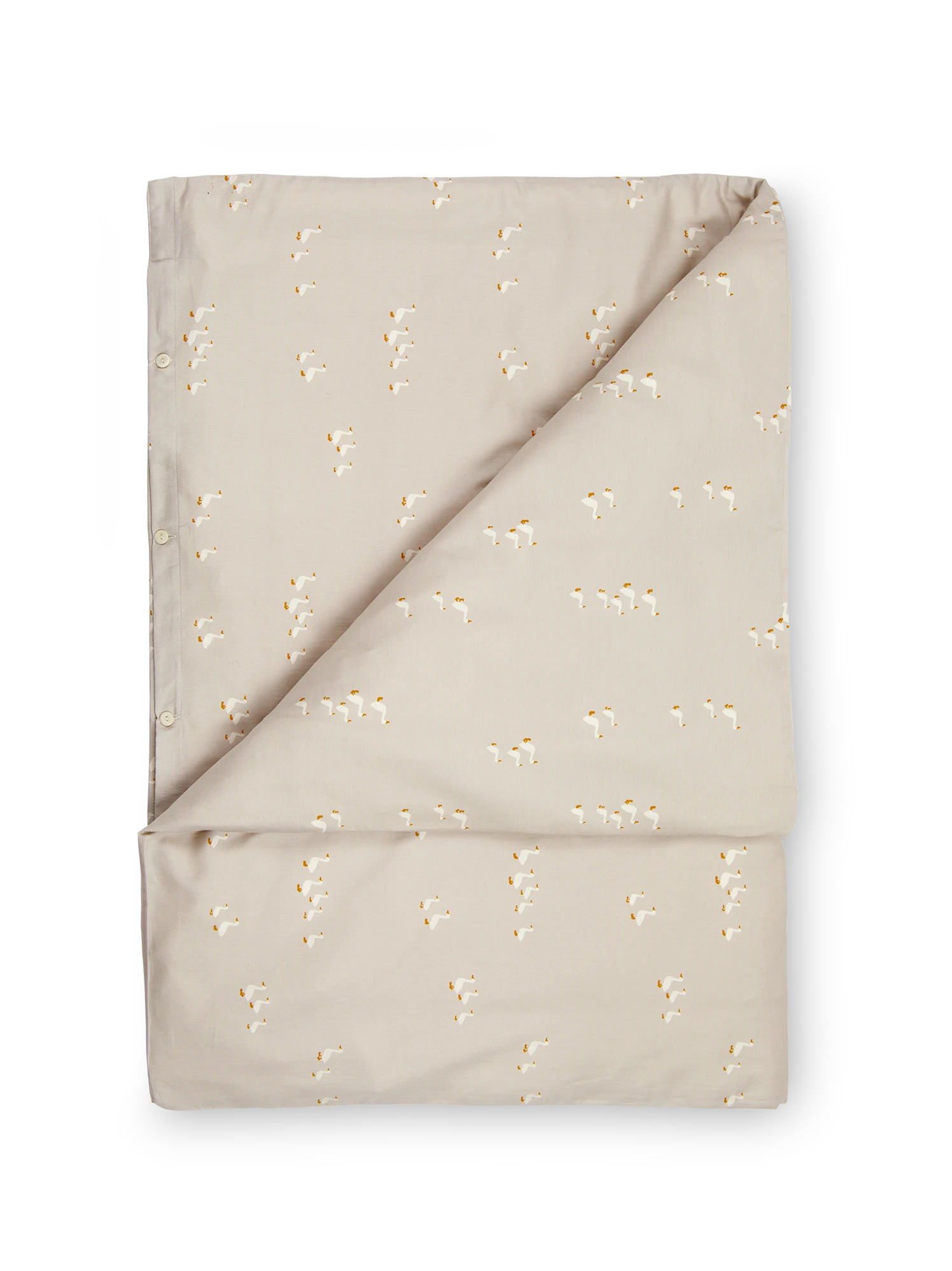 Deckenüberzug FREDERIK, Sand, 80 X 80 Cm, 100 % Baumwolle, Satin, GOTS 4 Deckenüberzug FREDERIK, Sand, 80 X 80 Cm, 100 % Baumwolle, Satin, GOTS – Bild 2