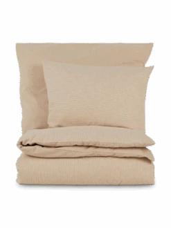 Deckenüberzug LUCA, Sandmelange, 140 X 200 Cm, 100 % Baumwolle, Edelflanell, GOTS -Grüne Erde 13246 13247 stapel luca sandmelange frei