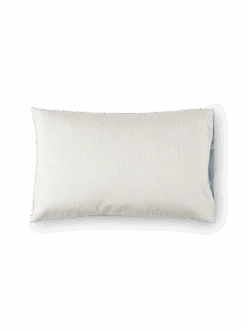 Kissenüberzug CAMILLA, Rauchblau, 40 X 60 Cm, 100 % Baumwolle, Satin, GOTS