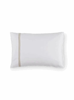 Kissenüberzug JOSEPHINE Mit Ajour, Weiss, 40 X 60 Cm, 56 % Leinen/44 % Baumwolle, GOTS