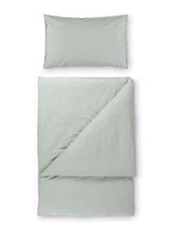 Deckenüberzug LIAM, Jade, 140 X 200 Cm, 100 % Baumwolle, Perkal, GOTS