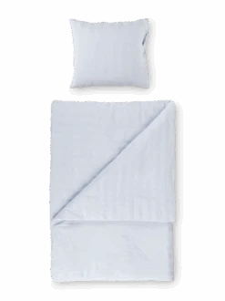 Deckenüberzug MAXI, Himmelblau, 80 X 80 Cm, 100 % Baumwolle, Crincle, GOTS, NATURTEXTIL BEST