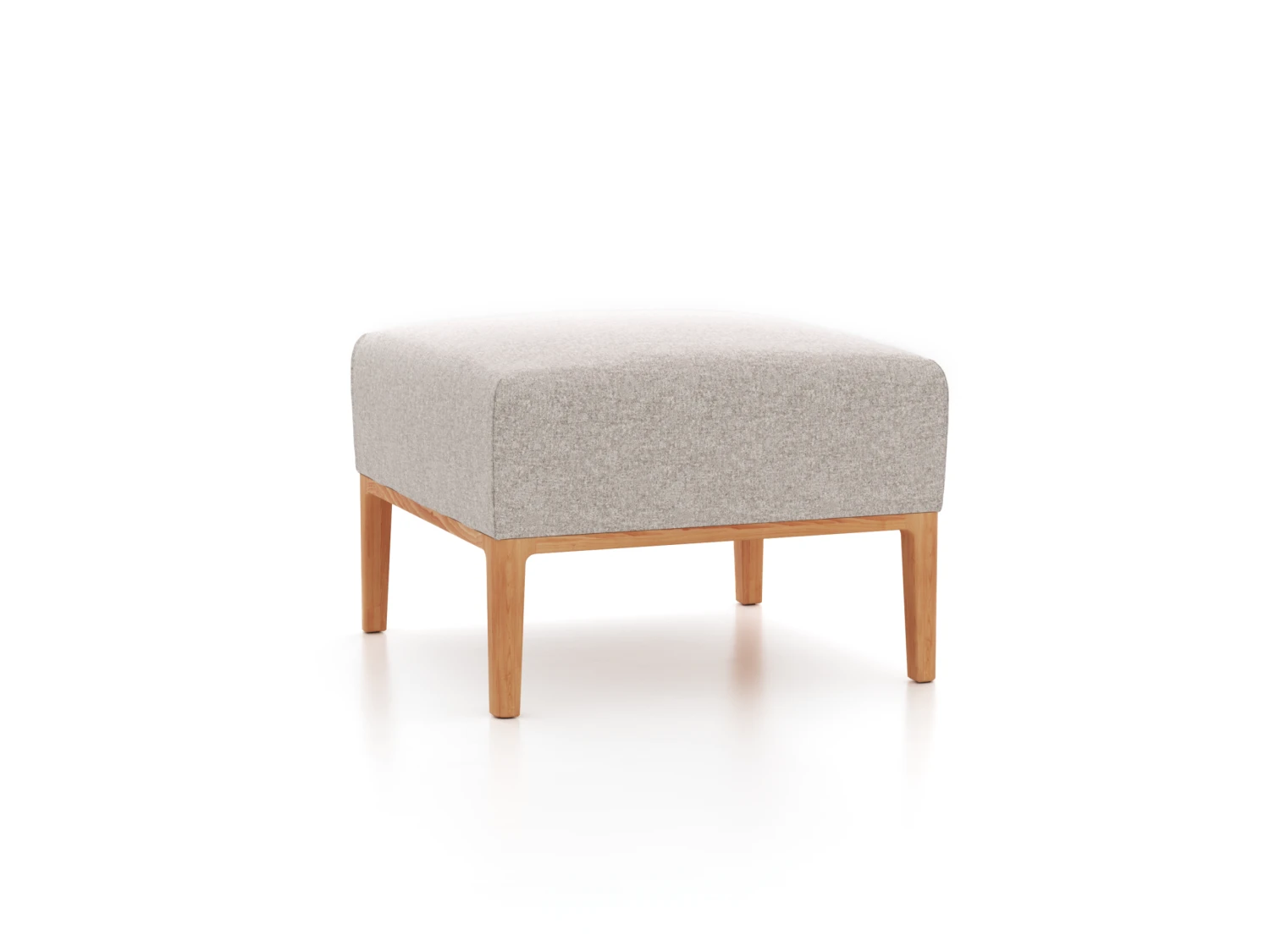 Hocker Lorea, B 60 X T 60 Cm, Mit Bezug Wollstoff Tano Natur (79), Buche 3 Hocker Lorea, B 60 X T 60 Cm, Mit Bezug Wollstoff Tano Natur (79), Buche