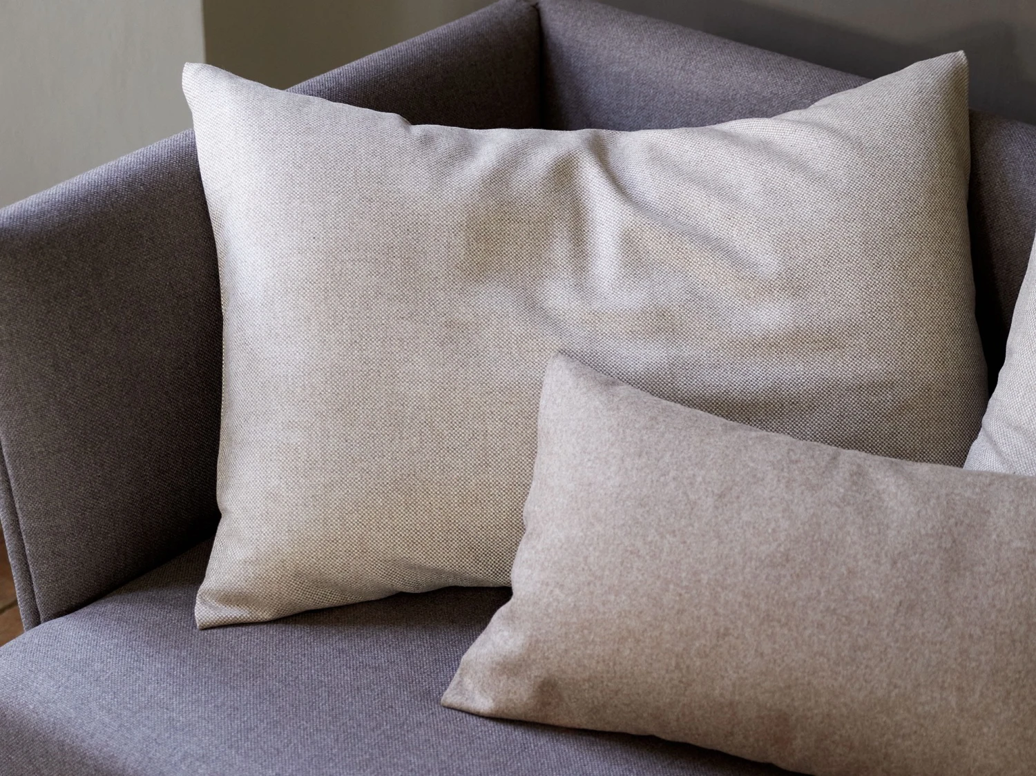 Sofakissen-Überzug, 60 X 85 Cm, Wollstoff Tano Natur (79), Mit Verdeckter Knopfleiste 6 Sofakissen-Überzug, 60 X 85 Cm, Wollstoff Tano Natur (79), Mit Verdeckter Knopfleiste – Bild 4