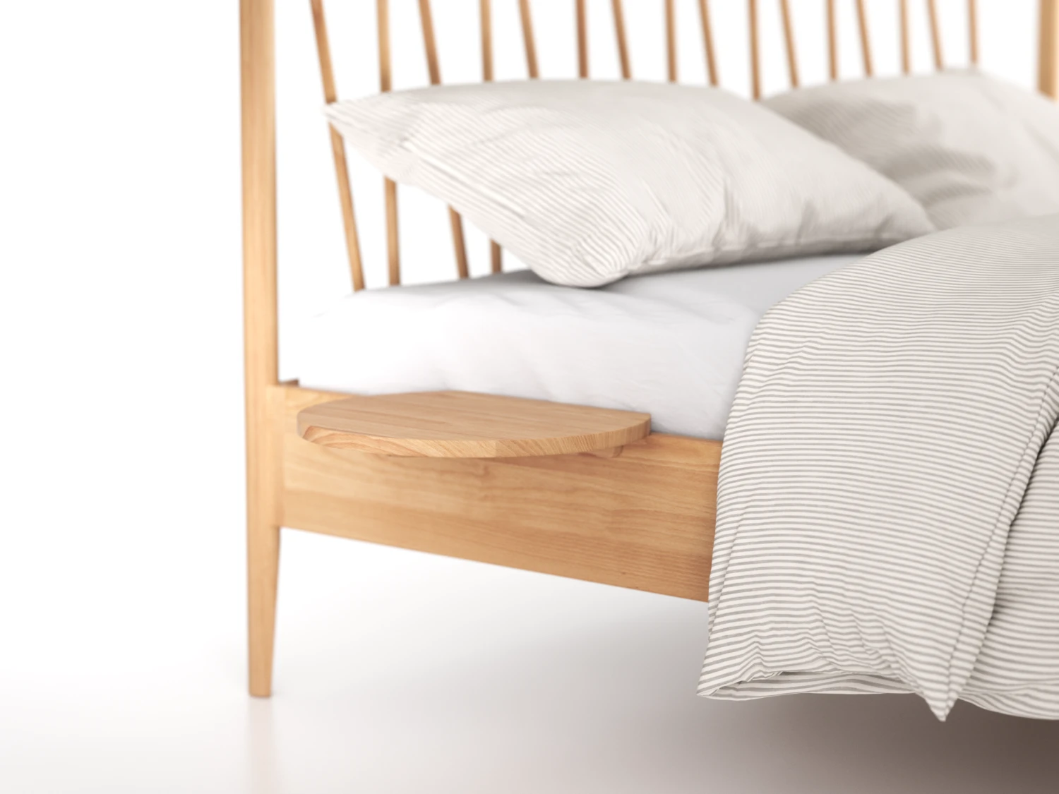 Ablageboard Für Bett Abea, Buche 4 Ablageboard Für Bett Abea, Buche – Bild 2