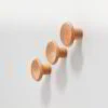 Set Garderobenknopf Punto 3 Stk. ø 7 Cm, Buche