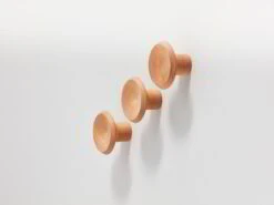 Set Garderobenknopf Punto 3 Stk. ø 7 Cm, Buche