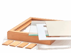 Bilderrahmen Aus Buche 19x23 Cm -Grüne Erde 21550 bilderrahmen vista schraeges profil buche detail 01