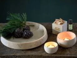 Lichtkugel Klein Aus Zirbenholz, Handgedrechselt, H 5 Cm, ø 8 Cm, Inkl. Glaseinsatz -Grüne Erde 40392 schale zirbe emo