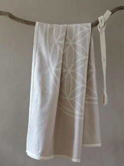 Meditationsdecke Blume Des Lebens, Natur/quarz, 150 X 200 Cm, 100 % Baumwolle, GOTS -Grüne Erde 411100 meditationsdecke blume des lebens emo 02