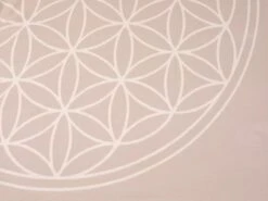 Meditationsdecke Blume Des Lebens, Natur/quarz, 150 X 200 Cm, 100 % Baumwolle, GOTS -Grüne Erde 411100 meditationsdecke blume des lebens detail 01