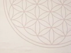 Meditationsdecke Blume Des Lebens, Natur/quarz, 150 X 200 Cm, 100 % Baumwolle, GOTS -Grüne Erde 411100 meditationsdecke blume des lebens detail 02