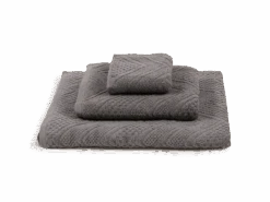 Handtuch Mosaik-Relief, Stein, 50 X 100 Cm, 100 % Baumwolle, GOTS