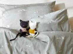 Kissenüberzug MIMI, Hellgrün, 40 X 40 Cm, 100 % Baumwolle, Satin, GOTS -Grüne Erde 413205 413202 48765 48764 bettwaesche mimi schnullerkette katze emo