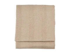 Wohndecke Justin, Sand, 140 X 200 Cm, 100 % Baumwolle, GOTS