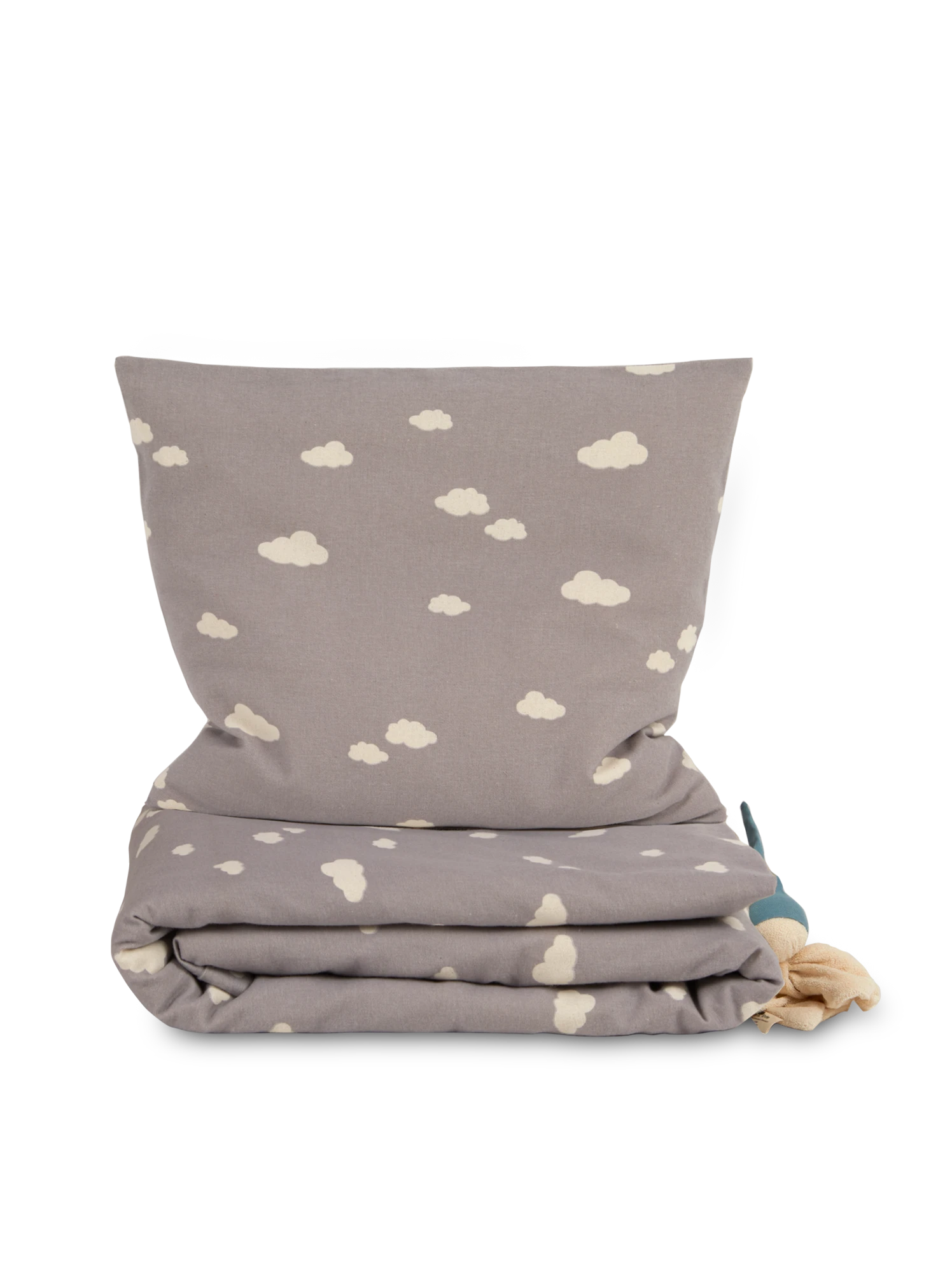 Kissenüberzug HOLLY, Kiesel, 40 X 40 Cm, 100 % Baumwolle, Edelflanell, GOTS 4 Kissenüberzug HOLLY, Kiesel, 40 X 40 Cm, 100 % Baumwolle, Edelflanell, GOTS – Bild 2