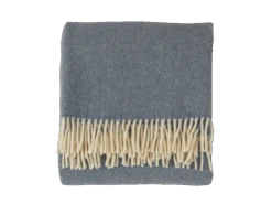 Wohndecke Selma, Taubenblau, 130 X 200 Cm, 100 % Schurwolle (Lamm), Eco-wool