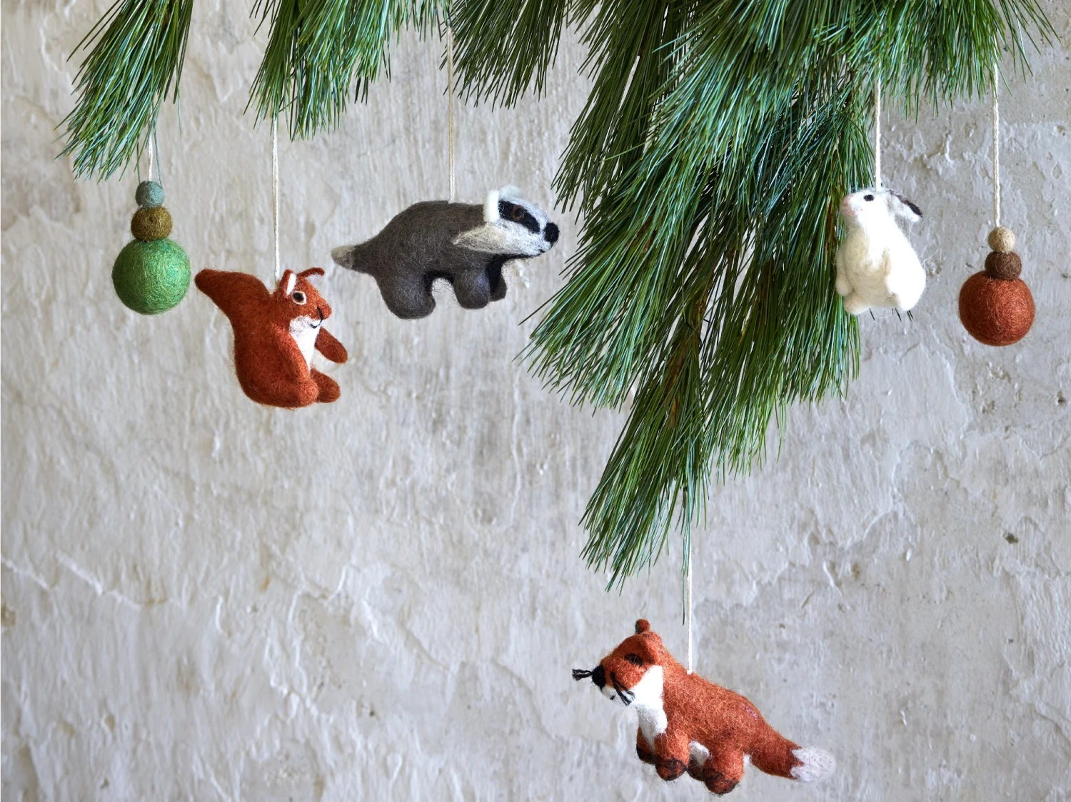 2er-Set Filztiere, Dachs Und Fuchs, Ca. 10 X 4 Cm, 100 % Schurwolle (Schaf) 4 2er-Set Filztiere, Dachs Und Fuchs, Ca. 10 X 4 Cm, 100 % Schurwolle (Schaf) – Bild 2