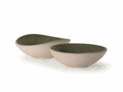 Seifenschale Aus Keramik, Salbei, Oval, Ca. 13 X 10,5 X 4,5 Cm -Grüne Erde 41475 41476 seifenschale salbei rund oval frei 03 retusche