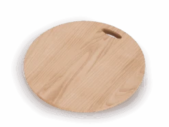 Schneidebrett Aus Eschenholz, ø 30 Cm, H 1,9 Cm