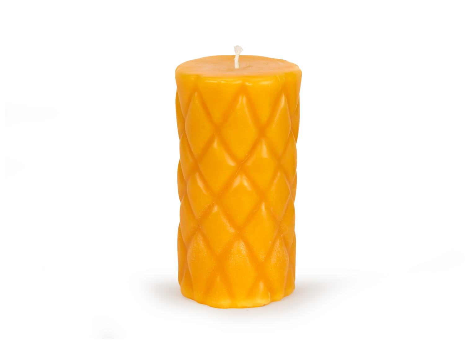 Stumpenkerze Relief Aus Bienenwachs, Natur, Höhe 15 Cm, ø 8 Cm 5 Stumpenkerze Relief Aus Bienenwachs, Natur, Höhe 15 Cm, ø 8 Cm – Bild 3