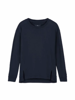 Sweatshirt Langarm, 100 % Bio Baumwolle, 81 Mitternachtblau, 38, GOTS