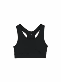 Yoga Bra Aus Bio Baumwolle, 01 Schwarz, 38