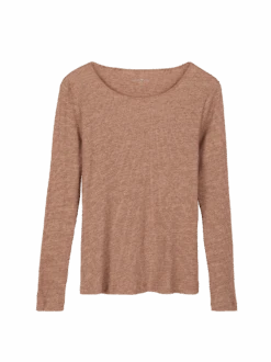 Langarmshirt Aus Bio Baumwolle/Wolle, 21 Bronze Melange, 38, GOTS -Grüne Erde 45 1981 shirt 57cumin2548 frei 01