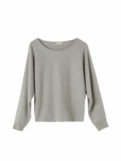 Pullover Aus Bio-Baumwolle/Wolle, 04 Grau Melange, S -Grüne Erde 45 2780 pulli 04grau2675 frei 01
