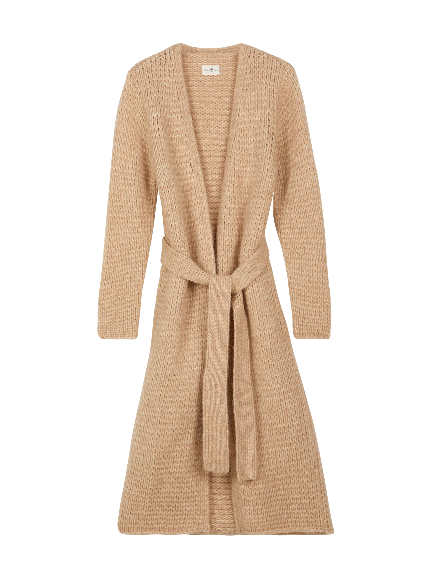 Strickmantel Aus Alpakawolle Und Baumwolle, 09 Sand, S 9 Strickmantel Aus Alpakawolle Und Baumwolle, 09 Sand, S – Bild 7