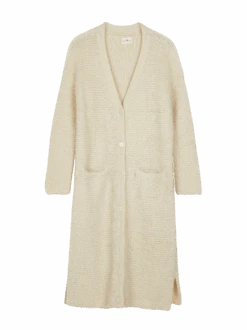 Strickmantel Aus Alpakawolle, 13 Natur, S -Grüne Erde 45 2864 mantel 13natur2448 frei 01