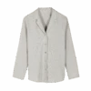 Pyjamahemd Aus Bio-Baumwolle, 97 Flanell Streif Grau, S -Grüne Erde 45 8413 bluse 97flanell streif2737 frei 01