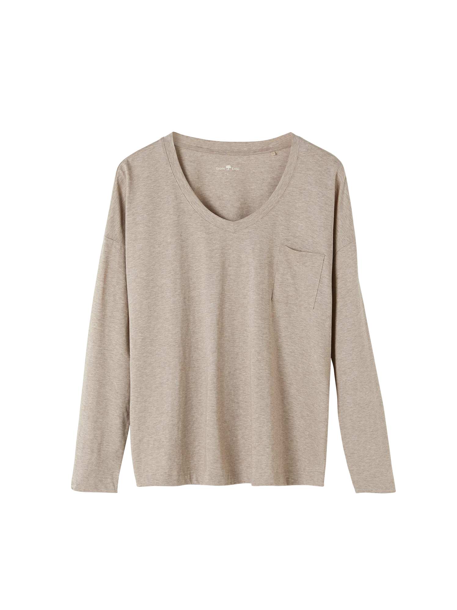 Schlafshirt Aus Bio-Baumwolle, 44 Sand Melange, S, GOTS 8 Schlafshirt Aus Bio-Baumwolle, 44 Sand Melange, S, GOTS – Bild 6