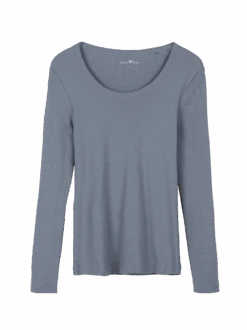 Schlafshirt Aus Bio-Baumwolle, 84 Rauchblau, S, GOTS