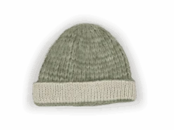 Strickmütze Aus Alpakawolle Und Baumwolle, 45 Salbei, One Size -Grüne Erde 45 9824 muetze 45salbei3042 png