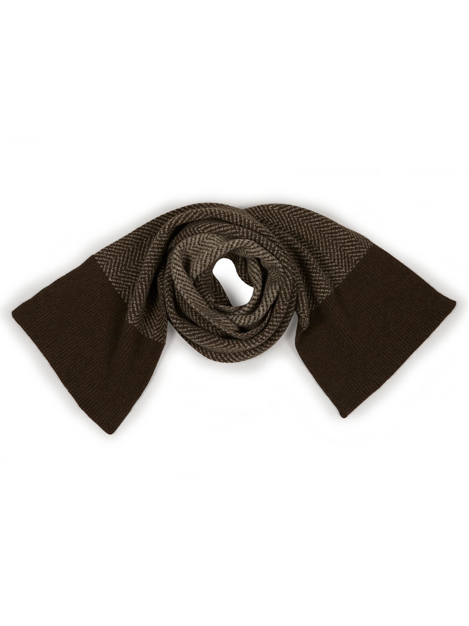 Strickschal Aus Yakwolle, 70 Yak Fischgrat, One Size 7 Strickschal Aus Yakwolle, 70 Yak Fischgrat, One Size – Bild 5