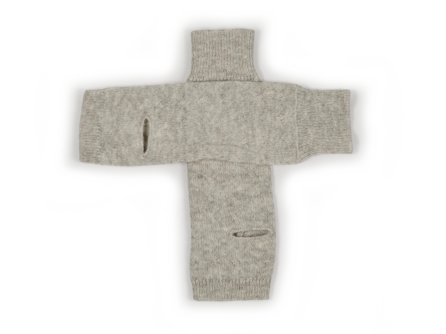 Strickstulpen Aus Alpakawolle, 04 Grau Melange, One Size 3 Strickstulpen Aus Alpakawolle, 04 Grau Melange, One Size