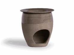 Duftlampe Aus Basalt, H 13 Cm, ø 12 Cm -Grüne Erde 48529 duftlampe basalt frei