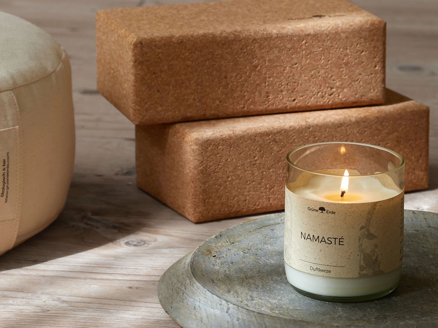 Yogablock Aus Kork, Einzeln Oder Im Set 4 Yogablock Aus Kork, Einzeln Oder Im Set – Bild 3